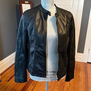 NWT NY&Co. faux leather moto jacket, size M